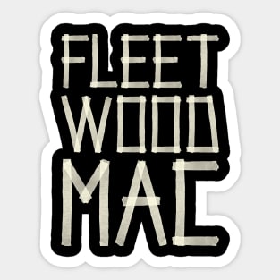 Fleetwood Mac Paper Tape Sticker